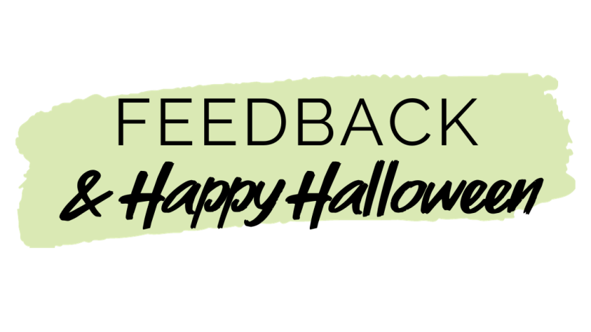 Banner Feedback und Halloween