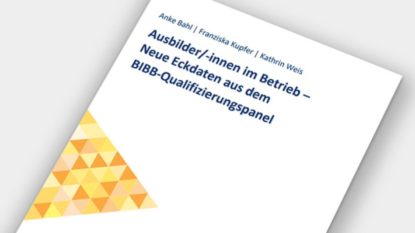 Cover Ausbilder/-innen im Betrieb – Neue Eckdaten aus dem BIBB-Qualifizierungspanel