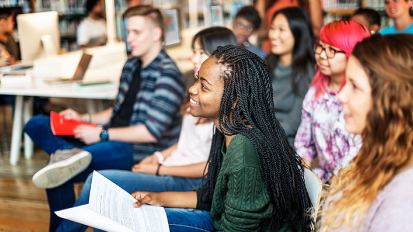 Auszubildende in einem Comunity College
